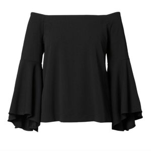 Banana Republic Black Off-Shoulder Blouse